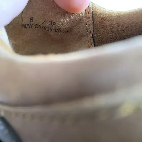 Born Monica Womens Size 8 Oxford Lace Up Shoes Sneakers Tan Brown Leather Walk - Picture 9 of 9